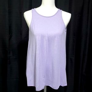 DYI lavender open back tank top